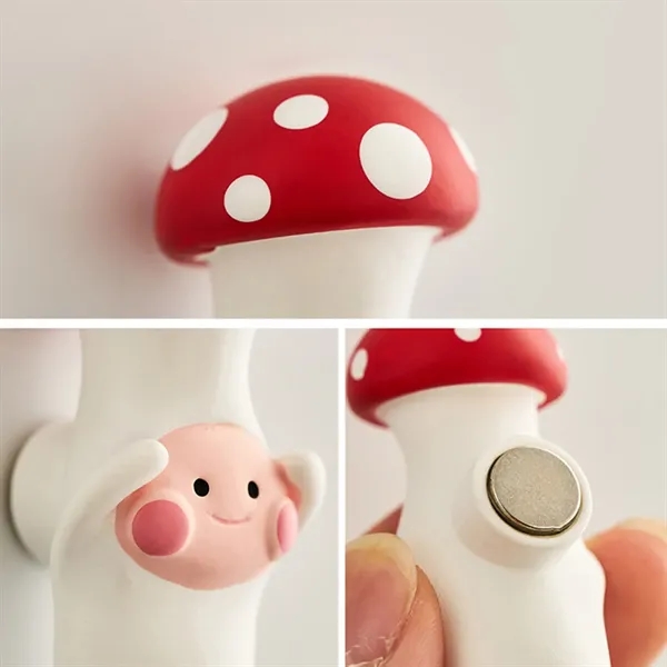 Cartoon Mushroom Fridge Magnets - Cartoon Mushroom Fridge Magnets - Image 2 of 5