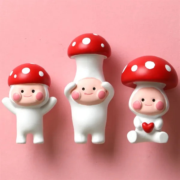 Cartoon Mushroom Fridge Magnets - Cartoon Mushroom Fridge Magnets - Image 5 of 5