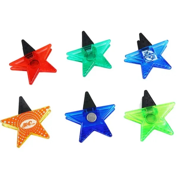 Star Magnetic Memo and Chip Clip - Star Magnetic Memo and Chip Clip - Image 3 of 7