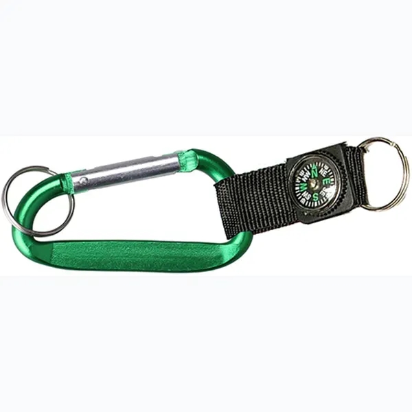 Monster Carabiner with Compass and Split Key Ring - Monster Carabiner with Compass and Split Key Ring - Image 2 of 5