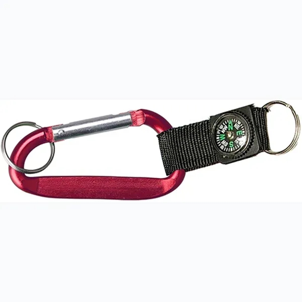Monster Carabiner with Compass and Split Key Ring - Monster Carabiner with Compass and Split Key Ring - Image 4 of 5
