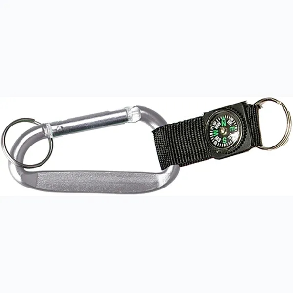 Monster Carabiner with Compass and Split Key Ring - Monster Carabiner with Compass and Split Key Ring - Image 5 of 5