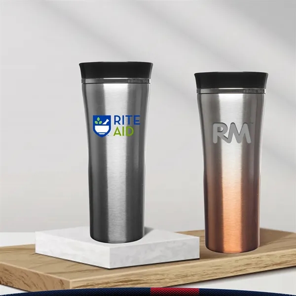 16 oz. Two Tone Travel Mugs - 16 oz. Two Tone Travel Mugs - Image 1 of 3