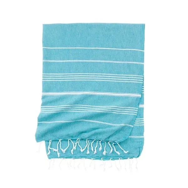 Striped Turkish Towel - Eco Cotton & RePET Recycled Fibers - Striped Turkish Towel - Eco Cotton & RePET Recycled Fibers - Image 8 of 59