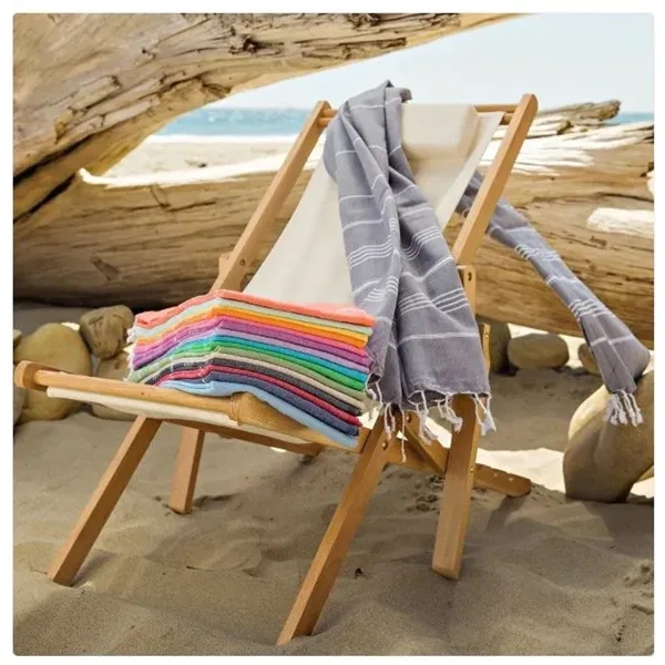 Striped Turkish Towel - Eco Cotton & RePET Recycled Fibers - Striped Turkish Towel - Eco Cotton & RePET Recycled Fibers - Image 58 of 59