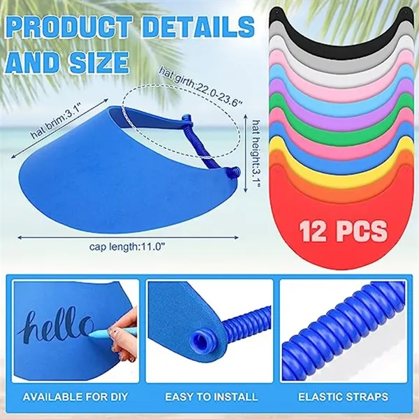 Adjustable Sun Visor Hat - Adjustable Sun Visor Hat - Image 1 of 12