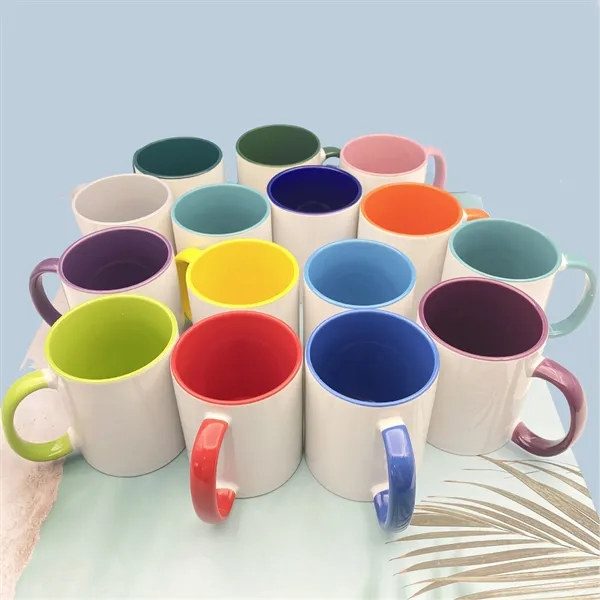 11 Oz Ceramic Coffee Mugs - 11 Oz Ceramic Coffee Mugs - Image 1 of 2