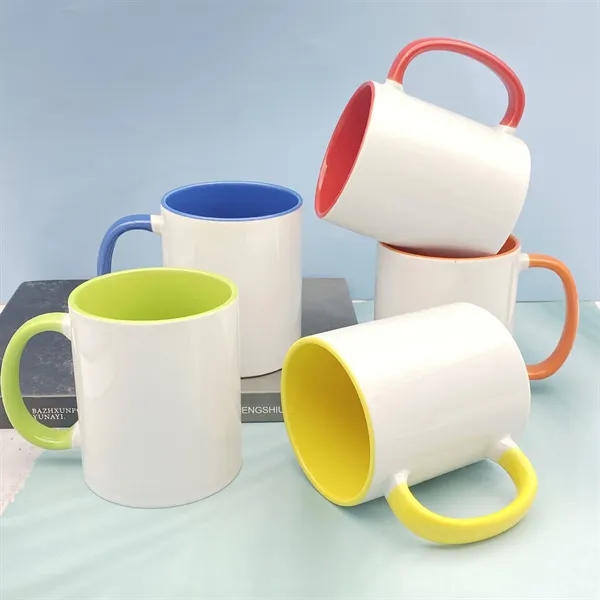 11 Oz Ceramic Coffee Mugs - 11 Oz Ceramic Coffee Mugs - Image 2 of 2