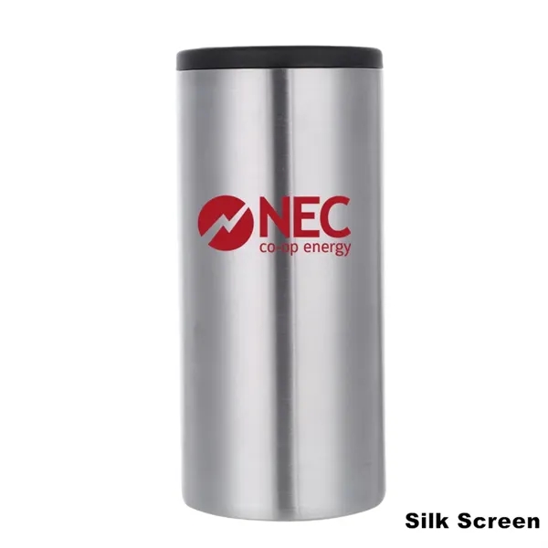 12 oz Sublimation Slim Skinny White Stainless Steel Can Cool - 12 oz Sublimation Slim Skinny White Stainless Steel Can Cool - Image 1 of 17