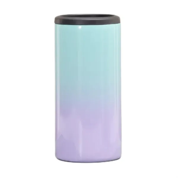 12 oz Sublimation Slim Skinny White Stainless Steel Can Cool - 12 oz Sublimation Slim Skinny White Stainless Steel Can Cool - Image 10 of 17