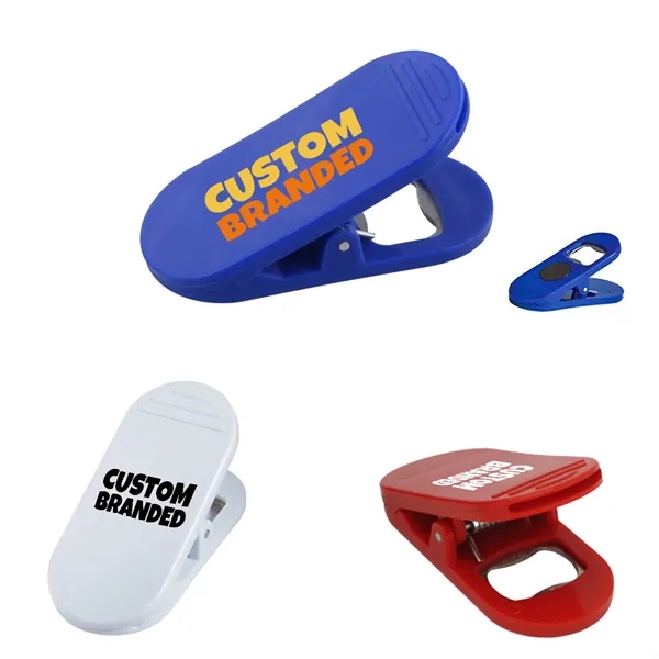 Magnetic Chip Clips W/Bottle Opener - Magnetic Chip Clips W/Bottle Opener - Image 0 of 5