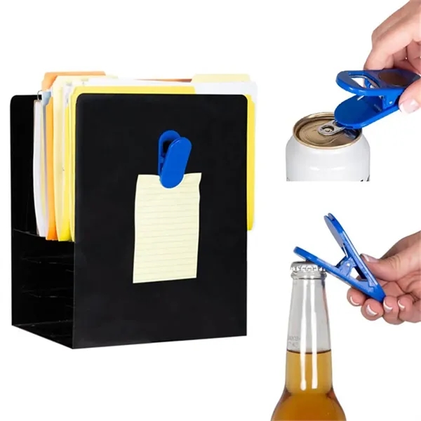 Magnetic Chip Clips W/Bottle Opener - Magnetic Chip Clips W/Bottle Opener - Image 2 of 5
