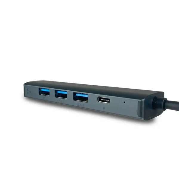 Type-C 3 Port Hub w/ Gigabit Ethernet & 100W PD - Type-C 3 Port Hub w/ Gigabit Ethernet & 100W PD - Image 3 of 5