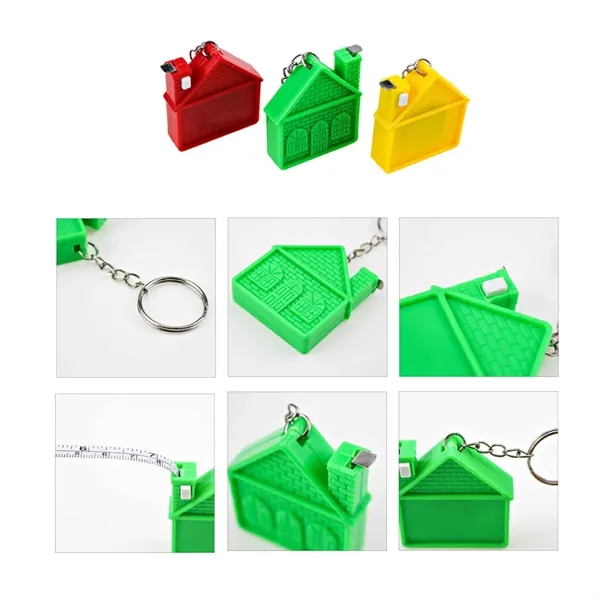 House Keychain w/ Tape Measure - Real Estate Gift - House Keychain w/ Tape Measure - Real Estate Gift - Image 1 of 1