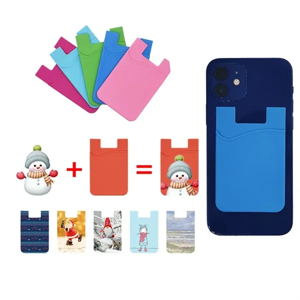 Silicone Phone Wallet Credit Card Holder Strong Sticker - Silicone Phone Wallet Credit Card Holder Strong Sticker - Image 2 of 2