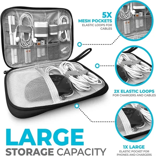 Electronics Accessories Cases Storage Bag - Electronics Accessories Cases Storage Bag - Image 1 of 4