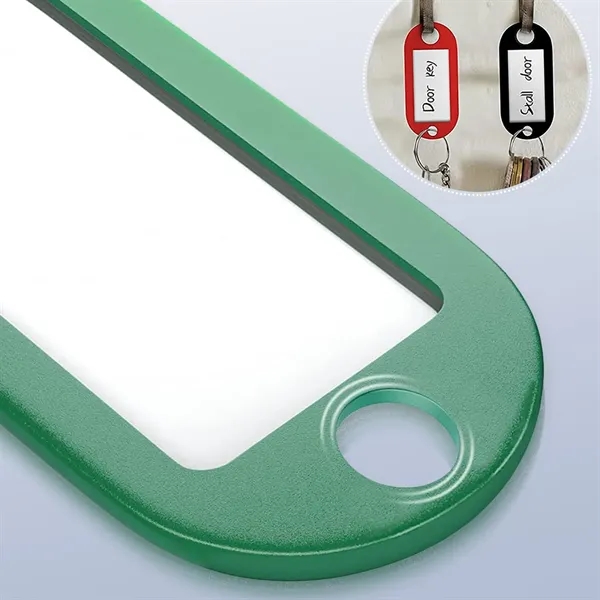 Tough Plastic Key Tags With Split Ring Label Window - Tough Plastic Key Tags With Split Ring Label Window - Image 3 of 4