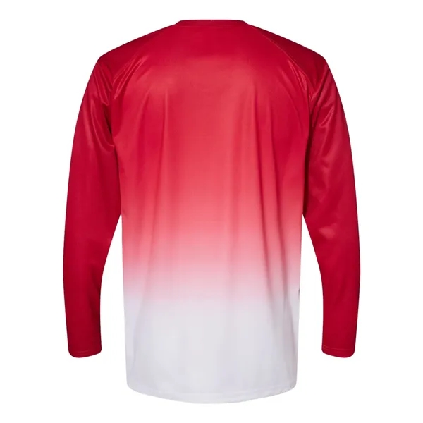 Badger Ombre Long Sleeve Hooded T-Shirt - Badger Ombre Long Sleeve Hooded T-Shirt - Image 7 of 10