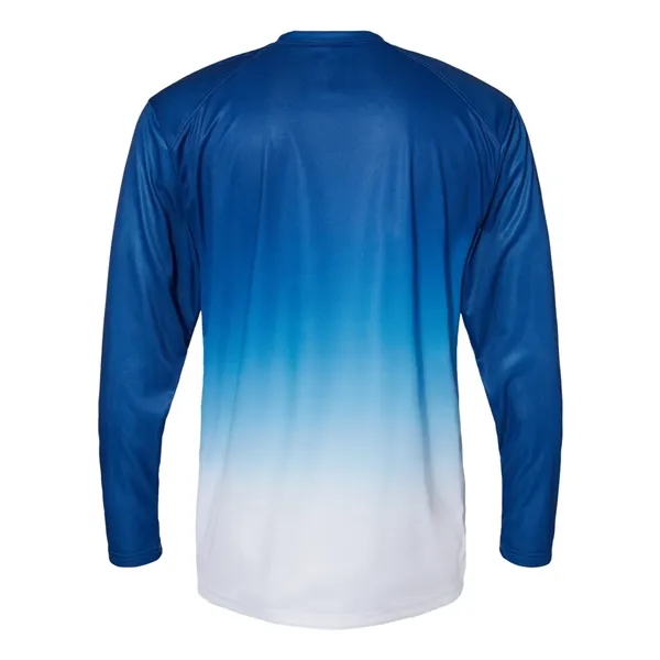 Badger Ombre Long Sleeve Hooded T-Shirt - Badger Ombre Long Sleeve Hooded T-Shirt - Image 10 of 10