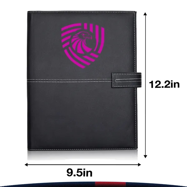 Sarue Stitched Leatherette Portfolios - Sarue Stitched Leatherette Portfolios - Image 2 of 3