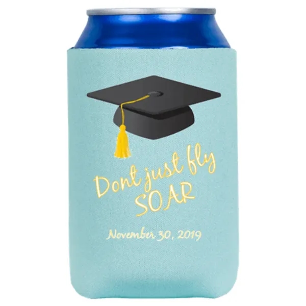 Custom Print Graduation Can Cooler - Custom Print Graduation Can Cooler - Image 0 of 1