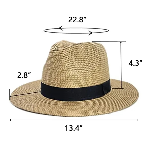 Wide Brim Straw Panama Hat - Wide Brim Straw Panama Hat - Image 1 of 4