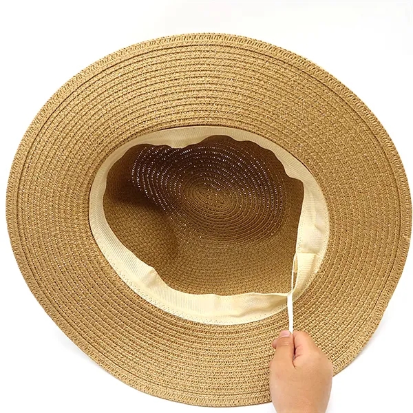 Wide Brim Straw Panama Hat - Wide Brim Straw Panama Hat - Image 2 of 4