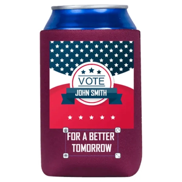 Custom Print Campaign Can Cooler - Custom Print Campaign Can Cooler - Image 0 of 1