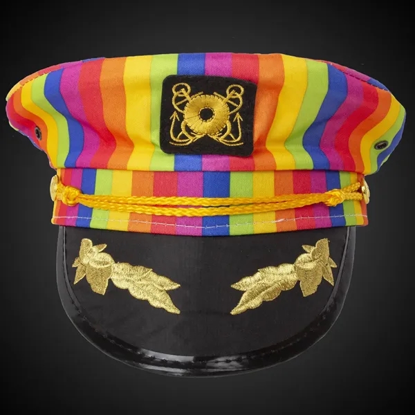 Pride Yacht Captain Hat - Pride Yacht Captain Hat - Image 1 of 2