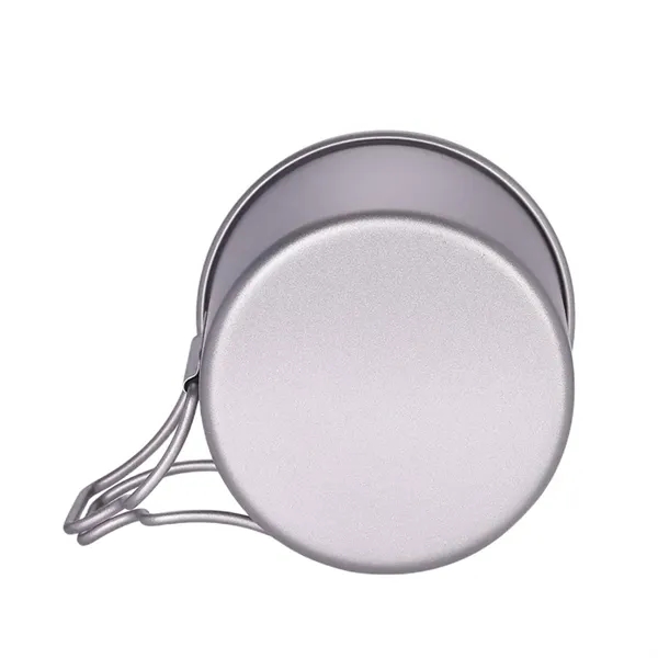 Titanium Cup With Lid Camping Coffee Mug Folding Handle - Titanium Cup With Lid Camping Coffee Mug Folding Handle - Image 12 of 15