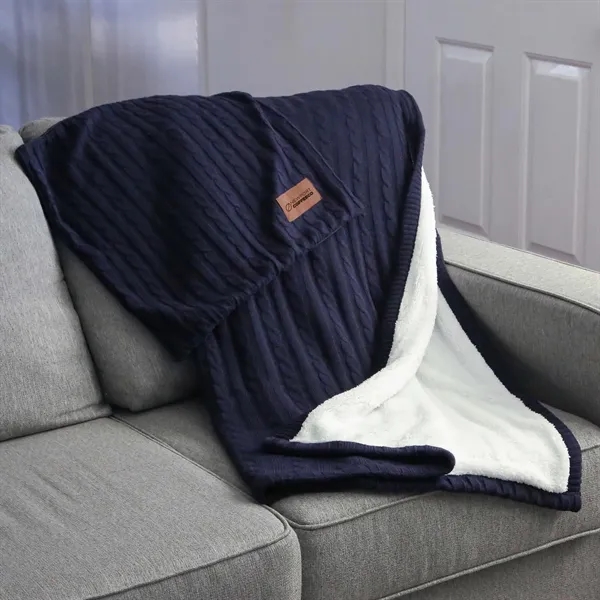 Sweater Weather Sherpa Blanket W/ Pillowcase - Sweater Weather Sherpa Blanket W/ Pillowcase - Image 4 of 8