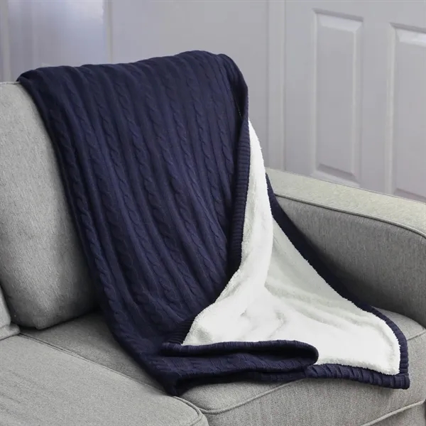 Sweater Weather Sherpa Blanket W/ Pillowcase - Sweater Weather Sherpa Blanket W/ Pillowcase - Image 5 of 8