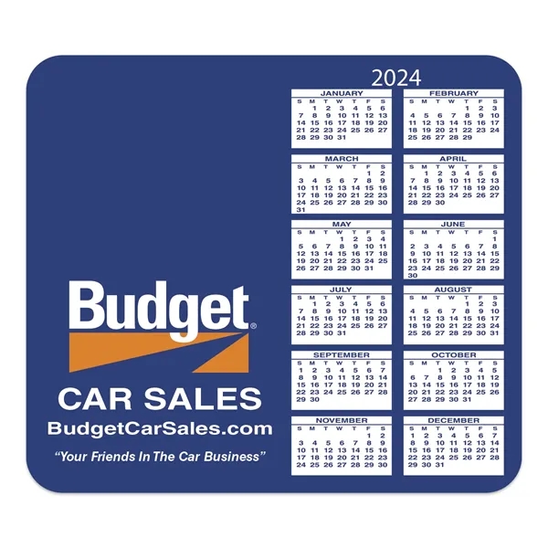 Hard Surface Calendar Mouse Pads w/ Vertical Right Calendar