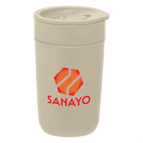 12 oz. Ceramic Tumbler w/Plastic Exterior & Lid  - ColorJet - 12 oz. Ceramic Tumbler w/Plastic Exterior & Lid  - ColorJet - Image 1 of 3