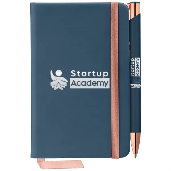 Miller Softy Rose Gold Notebook & Tres-Chic Pen Gift Set - Miller Softy Rose Gold Notebook & Tres-Chic Pen Gift Set - Image 2 of 3