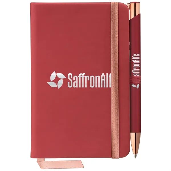 Miller Softy Rose Gold Notebook & Tres-Chic Pen Gift Set - Miller Softy Rose Gold Notebook & Tres-Chic Pen Gift Set - Image 3 of 3