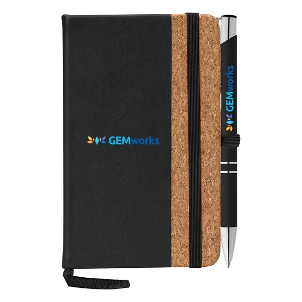 Miller Cork Notebook & Tres-Chic Pen Gift Set - ColorJet - Miller Cork Notebook & Tres-Chic Pen Gift Set - ColorJet - Image 2 of 3