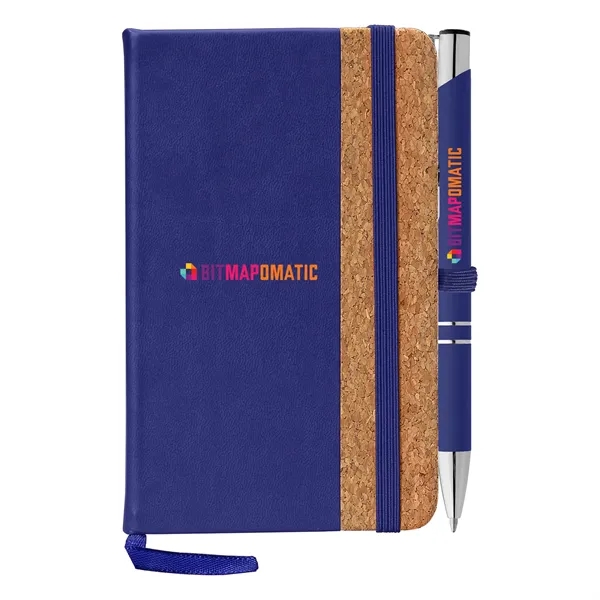 Miller Cork Notebook & Tres-Chic Pen Gift Set - ColorJet - Miller Cork Notebook & Tres-Chic Pen Gift Set - ColorJet - Image 1 of 3