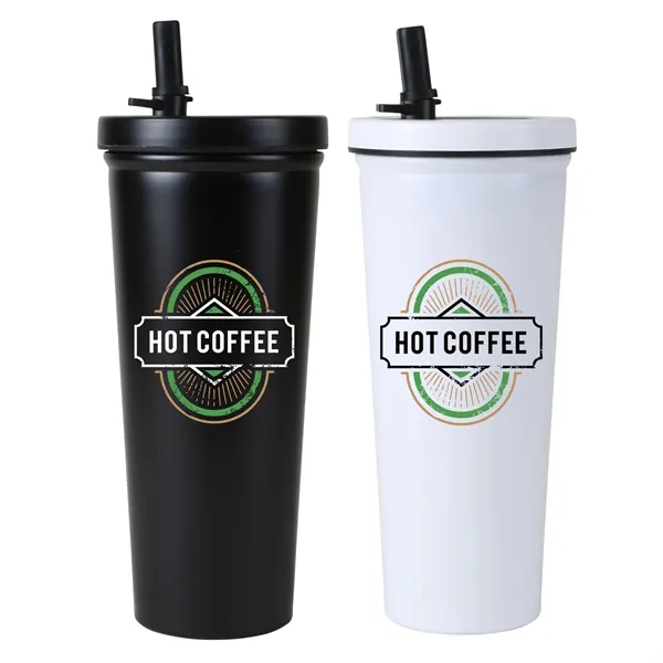 Kemble Stainless Steel Straw Tumbler 750 Ml. (25 Fl. Oz.) - Kemble Stainless Steel Straw Tumbler 750 Ml. (25 Fl. Oz.) - Image 0 of 5