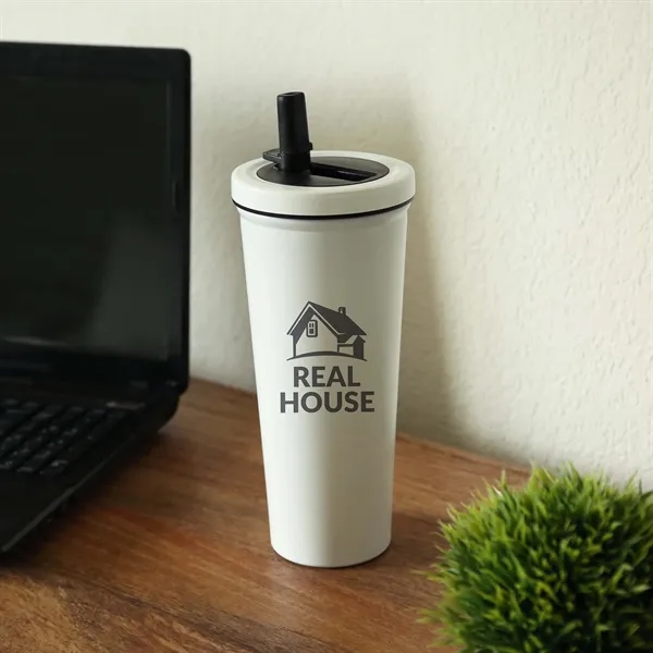 Kemble Stainless Steel Straw Tumbler 750 Ml. (25 Fl. Oz.) - Kemble Stainless Steel Straw Tumbler 750 Ml. (25 Fl. Oz.) - Image 3 of 5