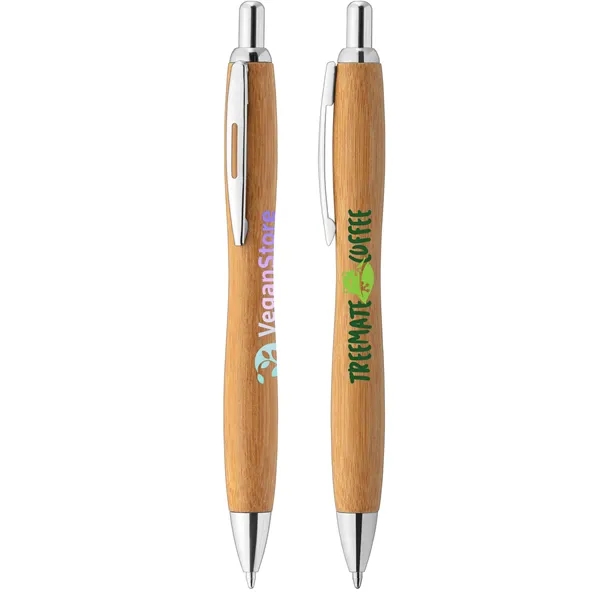 Sophisticate Bamboo Pen with Chrome Trim - ColorJet - Sophisticate Bamboo Pen with Chrome Trim - ColorJet - Image 0 of 1