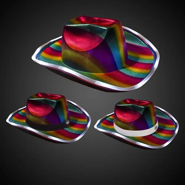 Rainbow Light Up Cowboy Hat - Rainbow Light Up Cowboy Hat - Image 1 of 1