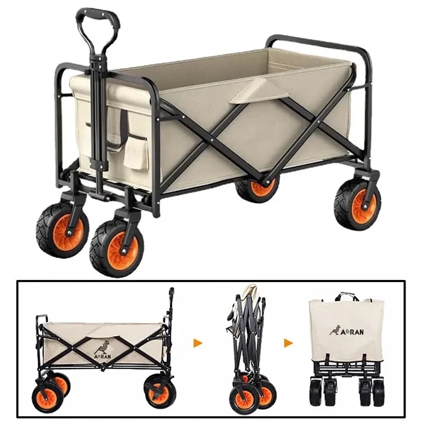 Large Capacity Collapsible Folding Utility Wagon - Large Capacity Collapsible Folding Utility Wagon - Image 0 of 8