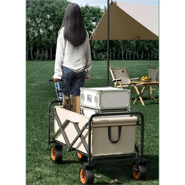 Large Capacity Collapsible Folding Utility Wagon - Large Capacity Collapsible Folding Utility Wagon - Image 4 of 8