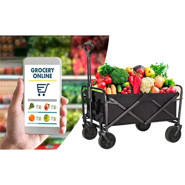 Large Capacity Collapsible Folding Utility Wagon - Large Capacity Collapsible Folding Utility Wagon - Image 7 of 8