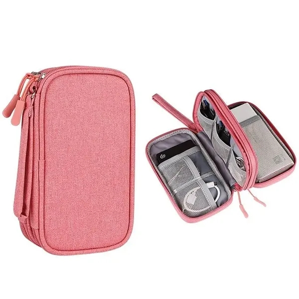 Travel Cable Organizer Pouch Double Layers - Travel Cable Organizer Pouch Double Layers - Image 6 of 7