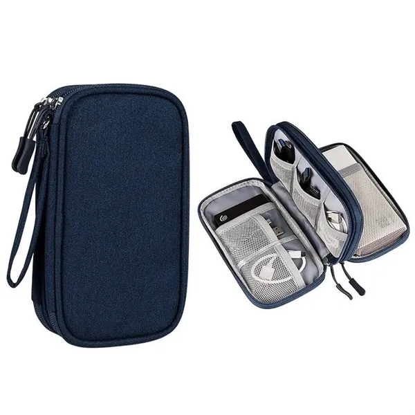 Travel Cable Organizer Pouch Double Layers - Travel Cable Organizer Pouch Double Layers - Image 7 of 7