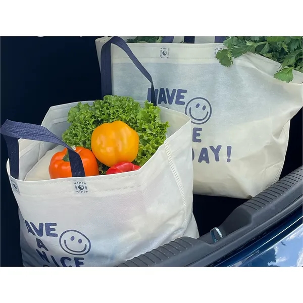 Large Reusable Grocery Shopping Tote Bags - Large Reusable Grocery Shopping Tote Bags - Image 2 of 3