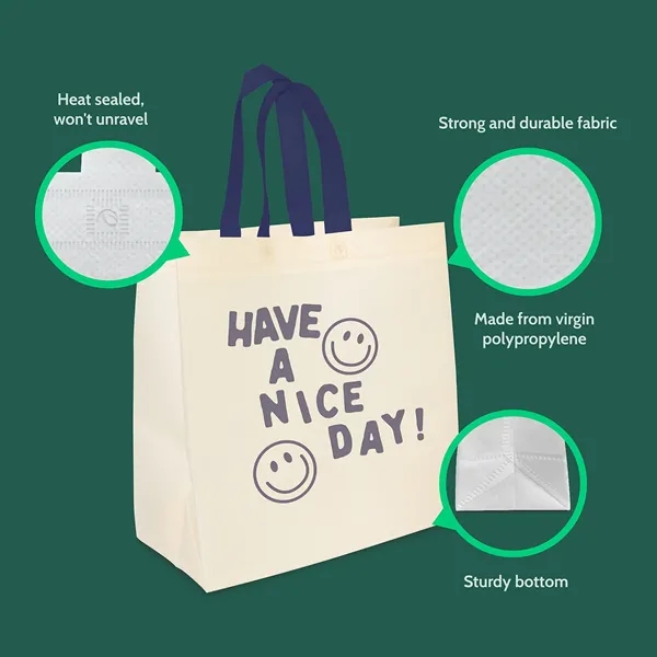 Large Reusable Grocery Shopping Tote Bags - Large Reusable Grocery Shopping Tote Bags - Image 3 of 3