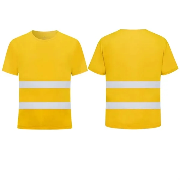 Reflective Construction Workwear Safety T-shirt - Reflective Construction Workwear Safety T-shirt - Image 9 of 10